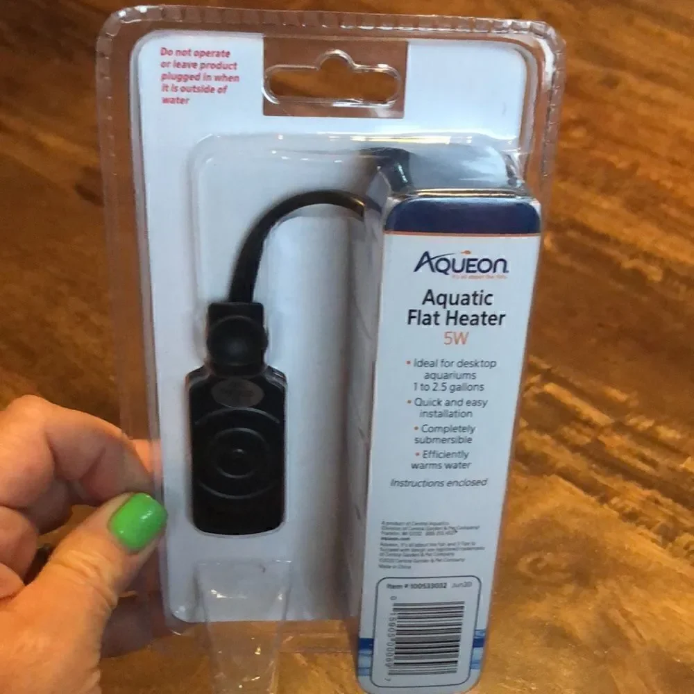 Aqueon Mini Flat Heater for 1-2.5 gallon aquariums, 5 Watts